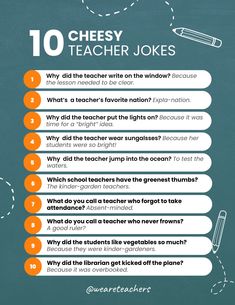 the 10 cheesy teacher jokes you need to know