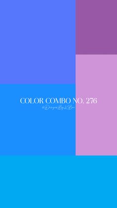 the color combo no 278 is shown in blue, pink and purple colors with white text