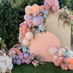 Baby Shower Decorations Pastel Floral Balloon Garland, Pastel Bridal Shower Backdrop, Bridgerton Party Balloons, Fairy Garden Birthday Backdrop, Fairy Party Backdrop Ideas, Diy Tea Party Backdrop, Fairy 1st Birthday Balloon Garland, Fairy Theme Balloon Decoration, Enchanted Fairy Garden Party Balloons