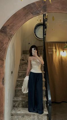 Baguio City Outfit Ideas, Intramuros Outfit Ideas, Classy Simple Outfits, Hotel Outfit Ideas, Tita Outfit Ideas, Vietnam Outfit Ideas, Beige Outfit Aesthetic, Basic Outfit Aesthetic, Tita Outfit