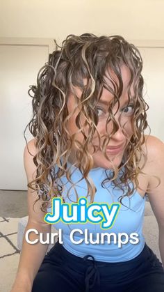 Curl Clumps, Long Wolfcut Haircut With Bangs, Wavy Hair Care, Haircut Wavy, Dry Curly Hair, Haircut With Bangs, Long Wolfcut Haircut, Natural Wavy Hair, Wolfcut Haircut