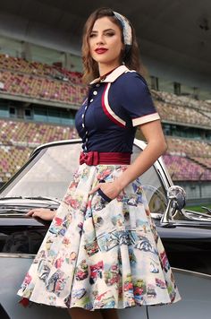 Dangerous Curves Full Circle Skirt (Print) – Kitten D'Amour Kitten Damour, Skirt Print, Full Circle Skirt, Easy Rider, Full Circle Skirts, Skirt Style, Fashion Attire, British Indian, Full Circle