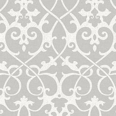 Looking for 2625-21866 Symetrie Axiom Grey Ironwork A Street Prints Wallpaper Scroll Wallpaper, Timeless Wallpaper, A Street Prints, Damask Fabric, Damask Wallpaper, Bathroom Wallpaper, Wallpaper Online, Grey Wallpaper, Vinyl Wallpaper