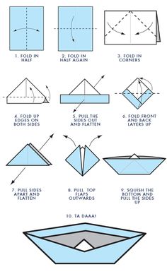 how to make an origami boat out of paper