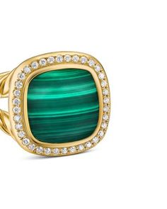 David Yurman Albion Ring in 18K Yellow Gold with Malachite and Diamonds, 11mm Zodiac Watches, Diamond Fashion Jewelry, Linen Furniture, Shoe Boutique, Jewelry Lookbook, Fragrance Gift Set, High Jewelry, David Yurman, Fall Trends