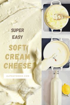 the recipe for soft cream cheese is shown