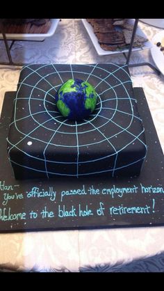 there is a cake that has been made to look like the earth