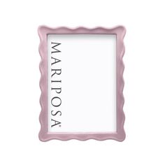 a pink frame with the words marplas on it