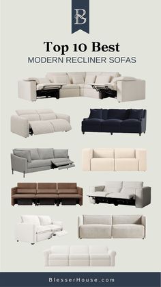 the top 10 best modern recliner sofas for your living room or office area