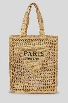 a bag with the words paris on it