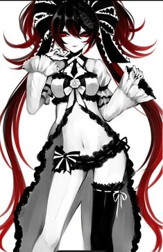 Calne Ca, Oc Sheet Character Design, Enoshima Junko, Goth Anime, Roleplay Characters, Female Character Concept, Anime Drawings Boy, Anime Angel