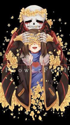 an anime character holding food in her hands with the caption flower festival on it