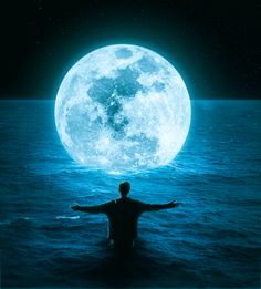 Download Original Image Here : http://rainonit.com/1jp5 Moon Pictures, Moon Glow, Photoshop, Celestial Bodies