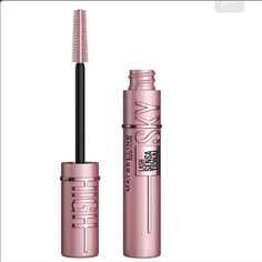 Maybelline Truest Black Sky High Black Mascara Nwt In Packaging New Sold Out : Blogger Favorite : Fashion : Make Up Fashion Make Up, Maybelline Makeup, Black Mascara, Sky High, Maybelline, Womens Makeup, Color White, Make Up, Blogger