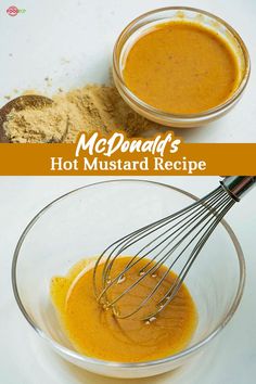 McDonald’s Hot Mustard Recipe Mcdonald's Hot Mustard Recipe, Sweet Hot Mustard Recipe, Hot Pepper Mustard Recipe, Pepper Mustard Recipe, Hot Mustard Recipe, Mcdonalds Hot Mustard, Hot Mustard Sauce, Mcdonalds Recipes, Honey Mustard Dip