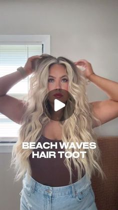 How To Mermaid Hair Waves, How To Do Beach Waves With A Wand, How To Do Beach Waves With Curling Iron, How To Beach Wave Hair, How To Make Beach Waves In Hair, Beachwaver Hairstyles, How To Do Beach Waves, Long Beach Waves Hair, Mermaid Waves Hair