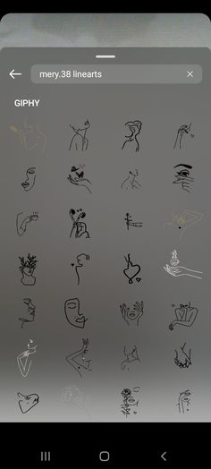 an image of some drawings on a cell phone