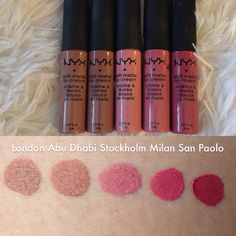 Nyx soft matte lip cream swatches Long Natural Nails, Lipstick Kit, Lip Lacquer, Asian Eye Makeup