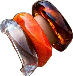 Chunky Bangles, Bangles For Women, Summer Retro, Acrylic Material, Tortoise Shell, Charm Bracelets, Orange Color, Bangle Bracelets, Bangles