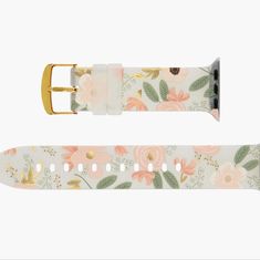 Floral Design This Watch Band Integrates With Your Apple Watch, Has A Metal Buckle Super Cute! Watch Series 1-6 Apple Watch Face, Flower Band, Band Fits, Apple Watch Faces, Pink Paisley, Apple Watch Series 1, Foil Stamping, Wristbands, Apple Watch Band