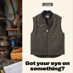 The Superior Insulated Work Vest from Duluth Trading Company is as rugged, protective, pocket-packed and warmer than ever. Battles cold even better! Rugged Winter Vest For Outdoor Activities, Rugged Outdoor Winter Vest, Durable Military Outerwear For Outdoor Work, Rugged Outdoor Vest With Pockets, Winter Utility Vest For Outdoor Work, Utility Cotton Outerwear For Adventure, Practical Outdoor Work Outerwear With Multiple Pockets, Winter Adventure Vest With Pockets, Practical Adventure Outerwear With Pockets