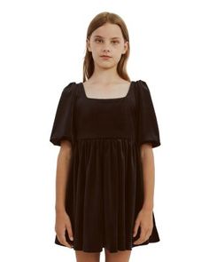 Bardot Junior Girls' Latica Mini Dress - Little Kid, Big Kid Dress For Kids 11-12 Black, Bardot Junior Dress, Kids Bkack Dress, Bardot Junior, Empire Silhouette, Big Kid, Big Kids, Puff Sleeve, Pick Up