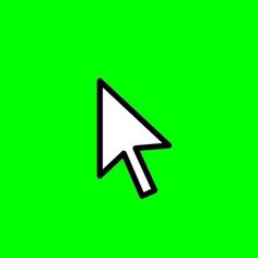 an arrow pointing to the right on a green background