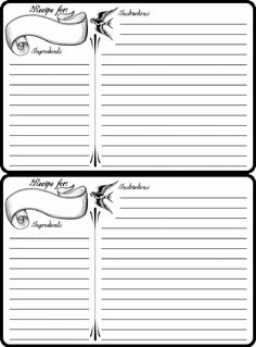 two blank notepads with black and white writing on them, one has a ribbon