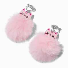 Pusheen The Cat, My Shopping List, Fashionable Jewelry, Earrings Hoop, Fluffy Cat, Cat Stuff, Pink Cat, Cat Earrings, Global Brands