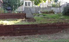 the back yard has been cleaned and ready to be used as an outdoor space for landscaping