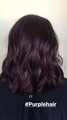 Pin by Brooke Jarrett on Hair dye | Hair color burgundy, Hair color shades, Hair color purple Pelo Color Borgoña, Dark Purple Hair Color, Purple Hair Color, Dark Purple Hair, Long Haircuts, Hair Color Burgundy, Hair Color Purple, Burgundy Hair