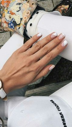 Ten Nails, Makeup Nails Designs, Minimalist Nail Art, White Nail Art, Ideas Nails, Pretty Nail Art, Dry Nails