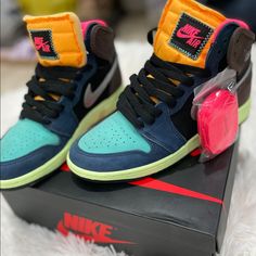 Size 4.5y Air Jordan 1 Retro Unisex Eur : 36.5 Jordan Retro Aesthetic, Multicolor Jordan Sports Shoes With Round Toe, Multicolor Jordan Shoes For Sports With Round Toe, Multicolor Lace-up Jordan Shoes With Boost Midsole, Multicolor Jordan Sports Shoes, Pink Jordan Shoes With Rubber Sole, Multicolor Jordan Lace-up Shoes With Boost Midsole, Jordan Shoes Orange, Sporty Multicolor High-top Jordan Shoes