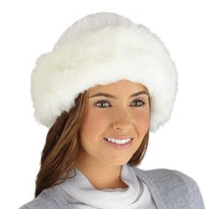 PRICES MAY VARY. This stylish, knit hat is beautifully accented with fashionable faux fur Hand wash Polyester knit and plush acrylic looks like real fur; imported One size fits all| 8 1/2" Dia| x 8" H 
Collections Etc Faux Fur Trimmed Winter Fashion Hat White


Description
This stylish, knit hat is beautifully accented with fashionable faux fur. Hand wash. Polyester knit and plush acrylic looks like real fur; imported. One size fits all. 8 1/2" Dia. x 8" H. Available in White, Black, Burgundy, L Stylish Womens Hats, Purple Weave, Hat Aesthetic, Collections Etc, Knitted Hood, News Boy Hat, Hats For Sale, Real Fur, Knit Hat