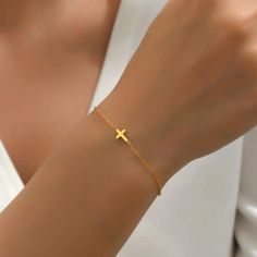 Nwt Gold-Tone Faith Cross Bracelet Catholic Jewelry Bracelets, Jesus Jewelry, God Bracelet, Gold Cross Bracelet, Disney Charm Bracelet, Patriotic Bracelet, Braided Friendship Bracelets, Semi Precious Stone Bracelet, Preppy Jewelry