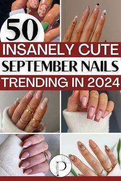 Cute September Nails, September Nail Ideas, Viral Nails, White Short Nails, September Ideas, Nails Festive, Nails Styles, Short Almond Nails, September Nails