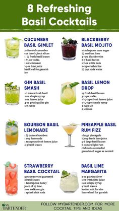 the 8 refreshing basil cocktails