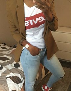 Casual Friday, Converse Sneakers, Fall Fashion Outfits, Mode Inspiration, Style Outfits, Outfits Casuales, Cute Casual Outfits, Look Fashion, Everyday Outfits