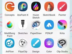 the icons are displayed in this screenshote for an iphone or ipad device,