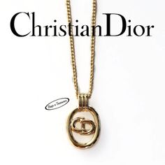 While This Dior Necklace Is Vintage It Has Never Been Worn. The Necklace Still Has The Original Tag. - Authentic - Pendant Is 2cm Long And 1.2cm Wide - Gold Finish - Lobster Clasp - 15.75” Chain With 2” Extender Elegant Formal Necklace With Gold-tone Logo Plaque, Formal Gold-tone Logo Plaque Necklace, Dior Triangle Necklace, Classic Gold-tone Logo Plaque Necklace, Christian Dior Choker Necklace, Christian Dior Chain Necklace, Christian Dior Necklace Gold, Dior Necklace Vintage Gold, Dior Necklace