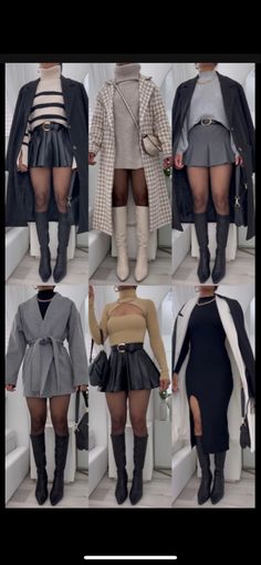 Classy Paris Outfit, Dressy Winter Outfits Women, Brunch Inspired Outfits, Birthday Outfits Brunch, Long Knee High Boots Outfits, Lux Outfits Classy, Sophicated Fashion Outfits, London Brunch Outfit, Meet The Parents Outfit Casual Classy