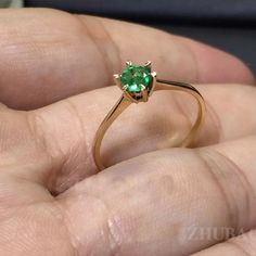 Welcome to Elegant Art Jewelry!  Material: 18k yellow Gold Stone: Emerald Stone Weight: 0.28 Ct Stone Size:. 3mm×3mm Stone Origin: Zambian Stone Cut: Round Cut Personalization: 9K/14K/24K/GOLD/SILVER/PLATINUM/ROSE-GOLD/WHITE GOLD. (Contact me)  Emerald Ring, Emerald Cuff Ring, 18k Yellow Gold Ring, Round Shape Ring, Emerald Ring, Emerald Engagement, Open Design Ring, Emerald Round, Emerald Natural, Green Emerald, Green Gemstone, Gemstone Ring, Simple Emerald Ring, Green Emerald, Natural Emerald, Green Wedding Ring With Single Diamond, Yellow Gold Emerald Ring, Brilliant Cut For Promise, Yellow Gold Stackable Emerald Rings With Prong Setting, Yellow Gold Emerald Stackable Rings With Prong Setting, Gold Emerald Diamond Ring With Prong Setting, Yellow Gold Emerald Promise Ring, Round Diamond Cut Emerald Promise Ring, Yellow Gold Emerald Ring With Round Band For Promise, Yellow Gold Brilliant Cut Emerald Promise Ring