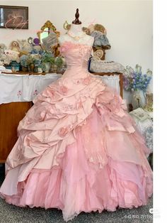 Gaun Abad Pertengahan, Quinceanera Dresses Pink, Theme Dress, Sweet 16 Dresses