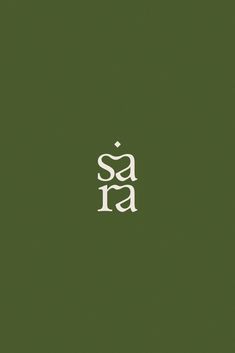 the word sa is written in white on a green background