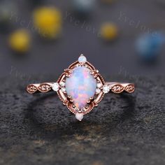 Vintage White Opal Engagement Ring,Pear Shape Opal Bridal Ring,October Birthstone Ring,14K Solid Gold Ring,Women Rings Gift For Her,Handmade Jewelry,Best ring gift This is an popular ring set link: /listing/1255755487/vintage-white-opal-engagement-ring Material: 925 Sterling Silver,Rose/White/Yellow Gold Plated Main st Pear Opal Ring, White Opal Engagement Ring, Gold Ring Women, Vintage Opal Engagement Ring, Opal Engagement Ring Set, Friend Rings, October Birthstone Rings, Opal Engagement Ring, Pear Shaped Engagement Rings