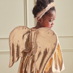 Gold Angel Wings Angel Headband, Angel Dress Up, Angel Wing Dress, Baby Angel Wings, Dress Box, Picture Props, Wings Dress, Lame Fabric, Embroidered Stars