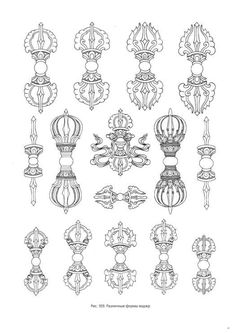 an old fashioned drawing of ornate ornaments