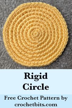 a round crochet pattern with the words, rug circle on it and an image of