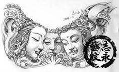 http://amertha.ink/#intro Chest Tattoo Drawings, Buddhist Tattoo, Buddha Tattoo Design, Skull Sketch, Buddha Tattoos, Buddha Tattoo, Neck Tattoo For Guys, Chest Piece Tattoos, Chest Tattoo Men