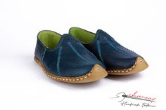 Comfy, handmade, natural leather women's flat shoes, loafers, slip ons, house shoes. The Shoes are suitable for wearing inside or / and outside. These shoes take good care of your feet;  - Ethically sourced leather - Comfortable  - %100 Handcrafted  - Keep your feet cool and dry.  - Made to keep your feet cool, dry & odourless. - Designed to release static electric from the body thanks to leather sole..  - Charooq  is handcrafted and made by natural materials. This makes  each pair unique.  Arti Blue Leather Sole Slip-on Moccasins, Blue Closed Toe Slip-ons With Leather Sole, Blue Slip-on Moccasins, Comfortable Blue Loafers With Flat Heel, Comfortable Blue Loafers With Round Toe, Blue Closed Toe Loafers With Rubber Sole, Casual Blue Closed Toe Leather Shoes, Casual Blue Leather Shoes With Closed Toe, Casual Blue Leather Closed Toe Shoes